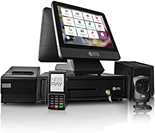 Locked-Model NRS Cash Register for Small Businesses (USA ONLY)- POS System with Touch Screen Monitor, Customer-Facing Display, Barcode Scanner, Cash Drawer, Receipt Printer and UPS Battery Backup