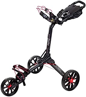 BagBoy Nitron Golf Push Cart, Black/Red