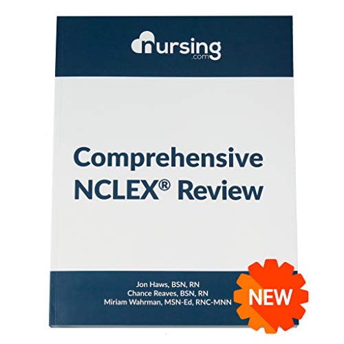 NURSING.com Comprehensive NCLEX Book [458 Pages] (2020, review for nursing students, full-color, content + practice questions + answers + cheat sheets)