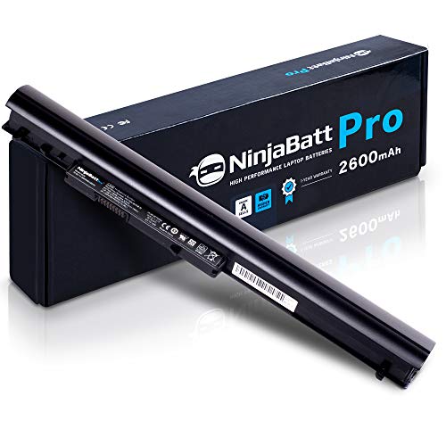 NinjaBatt Pro Battery for HP 776622-001 752237-001 LA04 15-N210DX 15-F162DX 15-F100DX LA04DF 15-F010DX 15-F004WM 15-F305DX 15-N013DX 728460-001 LAO4 TPN-Q130 - Samsung Cells - [4 Cells/2600mAh]