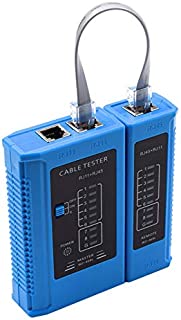 Network Cable Tester Ethernet Cable Tester RJ45 Cable Tester LAN Phone Line Tester for RJ45 RJ11 Cat5 Cat5e Cat6 Cat7