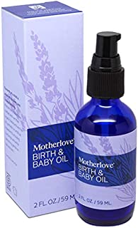 Motherlove Birth & Baby Oil (2oz) Lavender Infused Oil for Perineal MassageGentle Moisturizer for Babys Dry Skin & Scalp, Great for Infant MassageUSDA Organic Herb, Non-GMO, Cruelty Free, Vegan