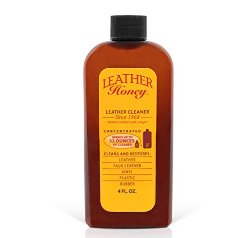 Leather Cleaner by Leather Honey: The Best Leather Cleaner for Vinyl and Leather Apparel, Furniture, Auto Interior, Shoes and Accessories. Concentrated Formula Makes 32 Ounces When Diluted!