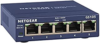 NETGEAR 5-Port Gigabit Ethernet Unmanaged Switch (GS105NA) - Desktop, and ProSAFE Limited Lifetime Protection