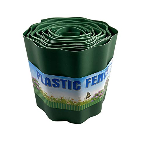 Garden Lawn Edging, Plastic Landscape Edging Flexible DIY Decorative Fence Road Flower Grass Bed Border for Landscaping Lawns Patio Pathway (9mx20cm)