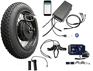 20inch4.0 3000W Electric Fat Bike Conversion kit with tire, Sabvoton Programmable Controller, TTFT 750C Display, 7- Speed Freewheel, and Twist Throttle (with Color TFT Display)