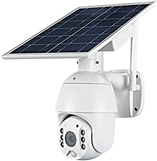 100% Wire-Free Wireless Rechargeable Battery Solar Powered Outdoor 1080P Pan Tilt WiFi Security Camera PIR Motion Recording Two-Way Audio IP65 Weatherproof Night Vision Built-in SD Slot AT-S600