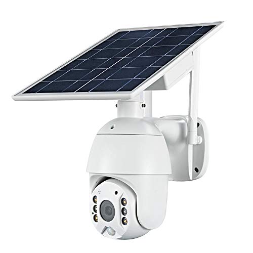 100% Wire-Free Wireless Rechargeable Battery Solar Powered Outdoor 1080P Pan Tilt WiFi Security Camera PIR Motion Recording Two-Way Audio IP65 Weatherproof Night Vision Built-in SD Slot AT-S600