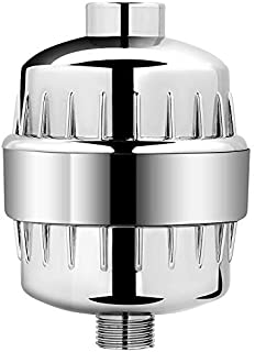 AquaBliss Multi-Stage Shower Filter w/ Replaceable Cartridge  Transform Itching, Eczema & Acne into Glowing Hair, Nails and Skin Fast. Chrome SF220