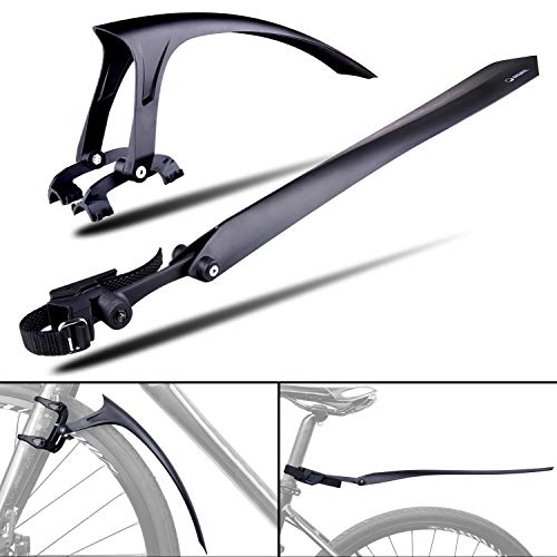 700C Road Bicycle Fender Set,20-24 Inch Folding Bike Fenders Mount on Front Fork,5.11oz