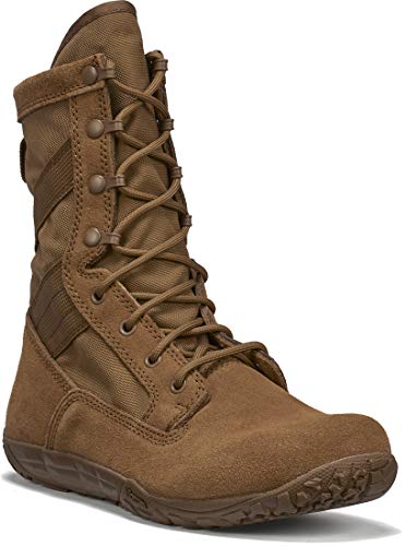 TACTICAL RESEARCH TR Men's Mini-Mil TR105 Minimalist Combat Boot, Coyote - 10 R