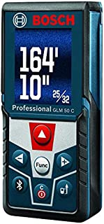 Bosch Blaze GLM 50 C Bluetooth Enabled 165 Laser Distance Measure with Color Backlit Display