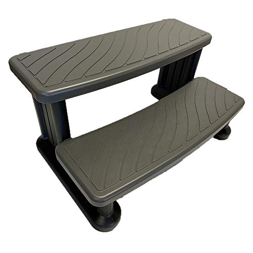 Puri Tech Universal Spa Steps Grey with Black