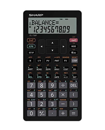 Sharp EL-738FB 10-Digit Financial Calculator