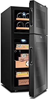 Humidor-Cigar Humidor Humidor Cigar Humidor/Tempered Glass/Wine Cooler/ 11 Layers/Capacity 59L / Size 34.5x49x81.5cm / Black / 4 Styles (Color : No. 3)
