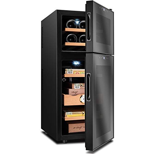 Humidor-Cigar Humidor Humidor Cigar Humidor/Tempered Glass/Wine Cooler/ 11 Layers/Capacity 59L / Size 34.5x49x81.5cm / Black / 4 Styles (Color : No. 3)