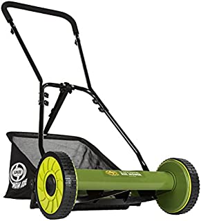 Snow Joe MJ500M 16 inch Manual Reel Mower w/Grass Catcher, 24.5