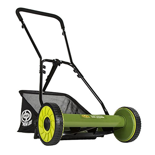 Snow Joe MJ500M 16 inch Manual Reel Mower w/Grass Catcher, 24.5