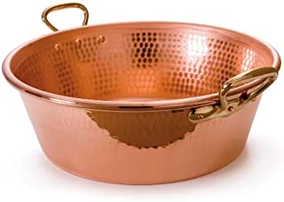 Mauviel Made In France M'Passion 2193.36 11-Quart Copper Jam Pan with Bronze Handles