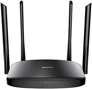 Speedefy AC1200 MU-MIMO WiFi Router, Dual Band Wireless Gigabit Router, 4x6dBi Antennas, for Home and Gaming, IPV6, Beamforming, AP Mode, Guest WiFi and Parental Control (Model K4)