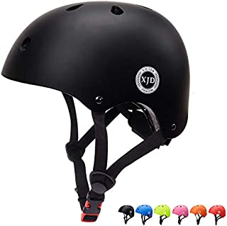 XJD Kids Bike Helmet Toddler Helmet Ages 3-8 Years Old Toddler Bike Helmet Girls Boys Bike Helmet Adjustable and Multi-Sport Safety for Cycling Skating Scooter (Black Small)