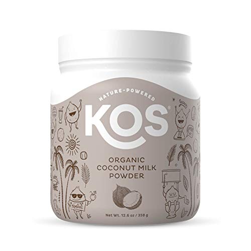 KOS Organic Coconut Milk Powder - Unsweetened, Dairy Free Coffee Creamer - Vegan, Non GMO, Gluten Free, Soy Free, Lactose Free - Keto & Paleo Friendly - 12.6oz (179 Servings)