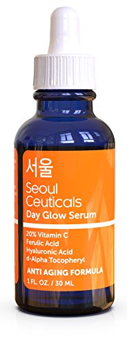 Korean Skin Care K Beauty - 20% Vitamin C Hyaluronic Acid Serum + CE Ferulic Acid Provides Potent Anti Aging, Anti Wrinkle Korean Beauty 1oz