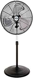 Hurricane HGC736472 Pedestal Fan-20 Inch, Pro Series, High Velocity, Heavy Duty Metal For Industrial, Commercial, Residential, Greenhouse Use-ETL Listed, 20