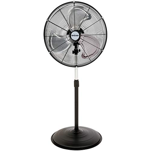 Hurricane HGC736472 Pedestal Fan-20 Inch, Pro Series, High Velocity, Heavy Duty Metal For Industrial, Commercial, Residential, Greenhouse Use-ETL Listed, 20