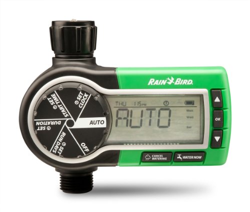 Rain Bird 1ZEHTMR Professional Grade Electronic Digital Hose End Timer/Controller, One Zone/Station, Battery Operated