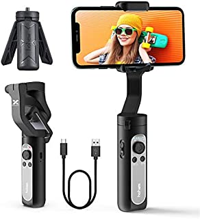 hohem 3-Axis Gimbal Stabilizer - Foldable Phone Stabilizer for iPhone 12 w/ 3D Auto Inception & Face Tracking, Gimbal for iPhone 11 Pro Max/11/Samsung S20 for Vlog YouTube Video iSteady X (0.59 Lbs)