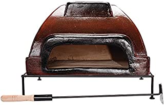 Tierra Firme HTN-018-N Etna Talavera Wood-Fired Outdoor Pizza Oven, Wine