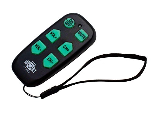 Universal Big Button TV Remote - EasyMote | Backlit, Easy Use, Smart, Learning Television & Cable Box Controller, Perfect for Assisted Living Elderly Care. Black TV Remote Control