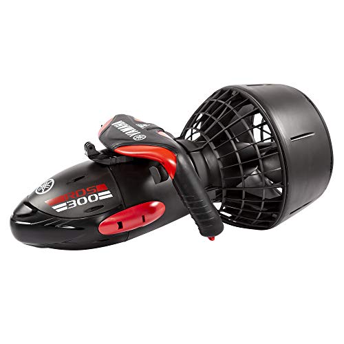 Yamaha RDS300 Seascooter with Camera Mount Recreational Dive Series Underwater Scooter , Black / Red, Large