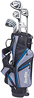 Tour Edge HL-J Junior Complete Golf Set with Bag (Right Hand, Graphite, 1 Putter, 3 Irons, 1 Hybrid, 1 Fairway, 1 Driver 11-14 YRS) Royal Blue