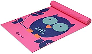 Gaiam Kids Yoga Mat Exercise Mat, Yoga for Kids with Fun Prints - Playtime for Babies, Active & Calm Toddlers and Young Children, Owl, 3mm