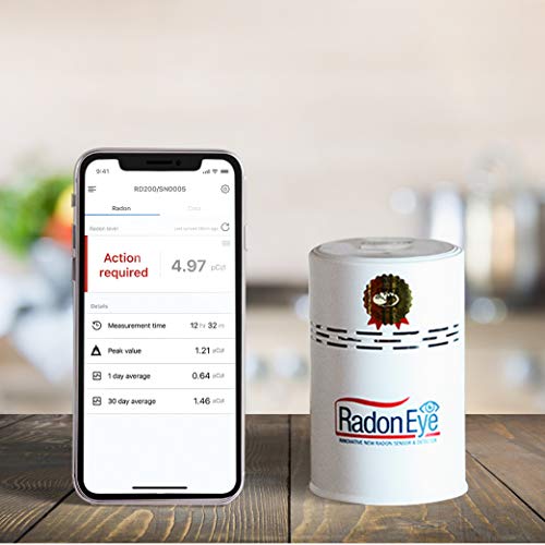 Radon Eye RD200 Ecosense, Fastest & Most Reliable Detector, OLED Display  Easy Setup & Free App, Bluetooth, Real-Time Radon Reading Monitor