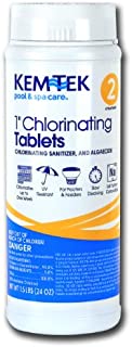 Kem-Tek 2815-6 Chlorinating Tablets 1-Inch Pool and Spa Chemicals, 1.5-Pound