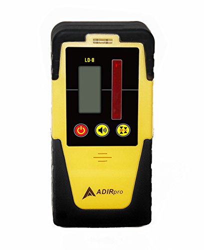 AdirPro LD-8 Universal Rotary Laser Receiver Detector with Rod Clamp