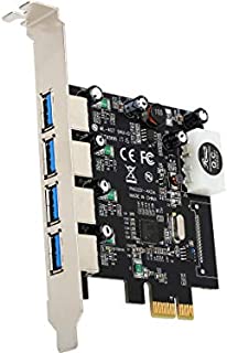 USB PCIe Card, 4 Port USB 3.0 to PCI Express Card Expansion card, PCI-E to USB 3.0 4 Port Hub Controller Adapter, Rosewill RC-508 PCI-E to USB 3.0 Add On card