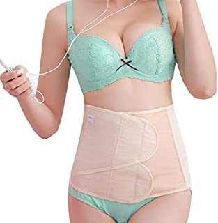 Abdominal Binder C Section Postpartum Belly Band Wrap C-section Recovery Postnatal Support Girdle Belt (M, Nude Postpartum Belly Wrap)