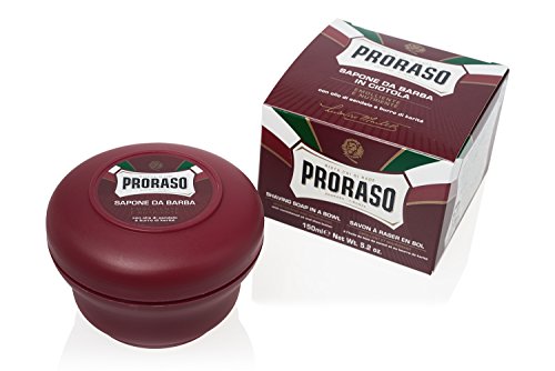 Proraso Shaving Soap in a Bowl, Moisturizing and Nourishing for Coarse Beards, 5.2 Oz