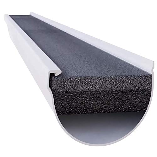 GutterStuff 4-Inch Half Round Style Foam Gutter Filter Insert, 4-Inch