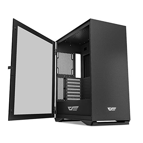 darkFlash DLX22 NEO Mid Tower Computer Case, E-ATX/ATX/Micro-ATX/Mini ITX Airflow PC Gaming Case, Hinged Tempered Glass Side Panel, USB Type-C Port, Cable Management System