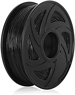 TPU 3D Printer Filament Flexible Filament 1.75mm 1kg 2.2lb Spool Dimensional Accuracy +/- 0.05 mm Fit Most FDM Printers Pack of 1 (Black)