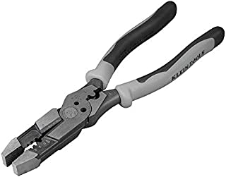 Klein Tools J215-8CR Multitool Pliers, Hybrid Multi Purpose Tool / Crimper, Wire Stripper, Bolt Shearing, Wire Grabbing, Twisting, Looping