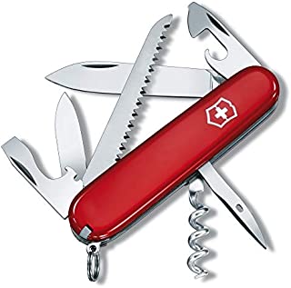 Victorinox Swiss Army Camper Pocket Knife, Red ,91mm