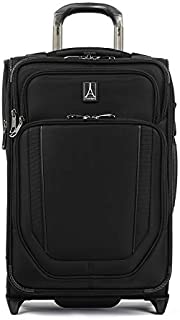 Travelpro Crew Versapack-Softside Expandable Upright Luggage, Jet Black, Carry-On 19-Inch