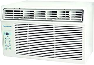 Keystone 5,000 BTU Window-Mounted Air Conditioner with Follow Me LCD Remote Control, White