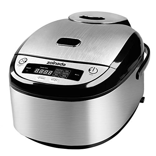 Rice Cooker, ZOINADA 16 Cup Cooked (8 Cup Uncooked) All-in-1 Programmable Multi Cooker, Stew, Steam, Pasta, Soup with 24 Hours Delay Timer and Auto Keep Warm Functions